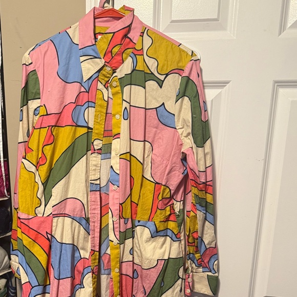 Boden Amy Midi cotton Multicolor Shirtdress - Picture 4 of 10